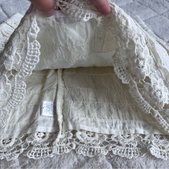 Francesca's Collection | "Crystal Pier" Tiered Crochet Lace Skirt | Size Medium - Picture 4 of 10